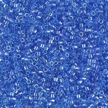 Delicas Size 11 Miyuki Seed Beads -- 1230 Transparent Azure Luster