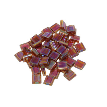 5mm Tila Beads -- Transparent Topaz AB