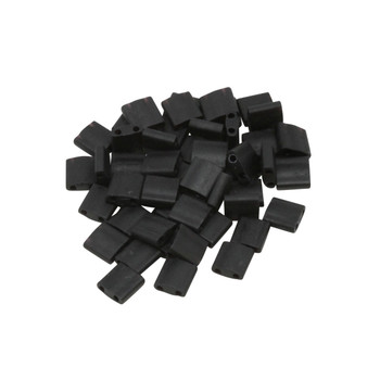 5mm Tila Beads -- Black Matte