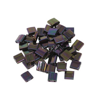 5mm Tila Beads -- Metallic Purple Iris