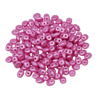 Matubo SuperDuo -- Hot Pink Pearl Shine