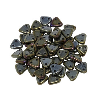 CzechMates® Triangle Beads -- Brown Iris