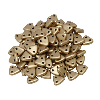 CzechMates® Triangle Beads -- Metallic Flax Matte