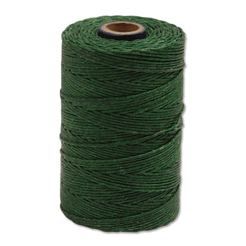 Irish Waxed Linen - Green - Sold by the Foot