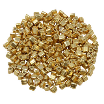 Size 8 Toho Triangle Seed Beads -- Galvanized Starlight