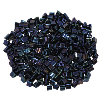 Size 8 Toho Triangle Seed Beads -- Metallic Nebula