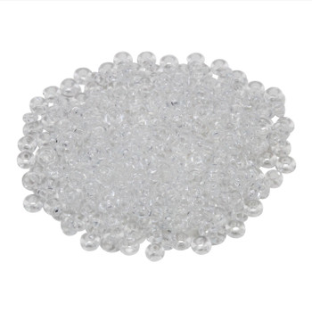 Size 6 Toho Demi Round Seed Beads -- Transparent Crystal