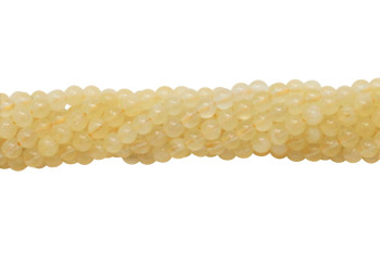 Yellow Calcite Polished 4mm Round