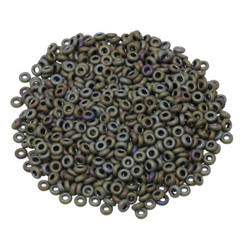 Size 8 Toho Demi Round Seed Beads -- Brown Iris Matte