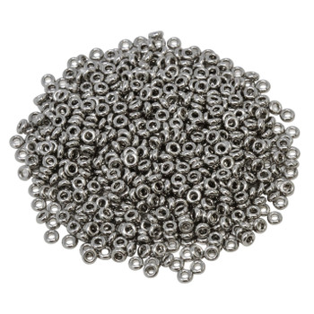 Size 8 Toho Demi Round Seed Beads -- 464A Nickel Plated