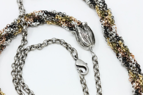 Kumihimo Necklace Kit - Mixed Metal