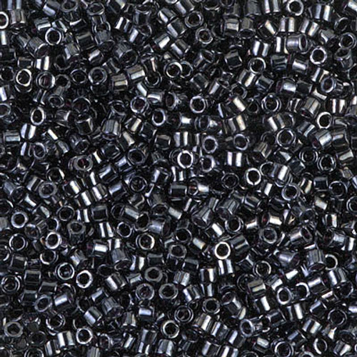 Delicas Size 10 Miyuki Seed Beads -- 001 Gunmetal