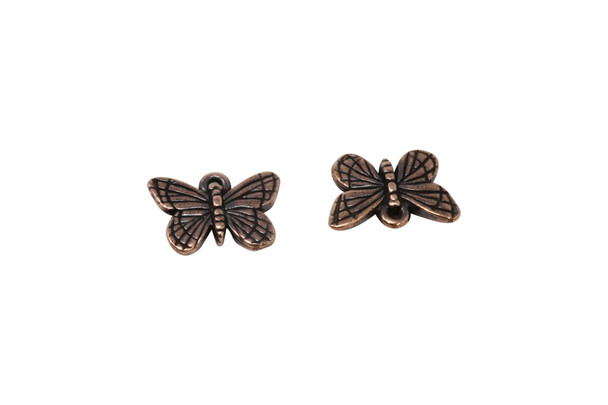 Copper Plated 11.5x16.25mm Monarch Butterfly Charm