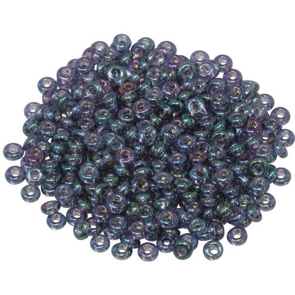 Size 8 Toho Demi Round Seed Beads -- Hydrangea / Gold Luster