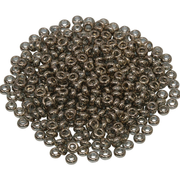 Size 6 Toho Demi Round Seed Beads -- Montana Blue / Gold Luster