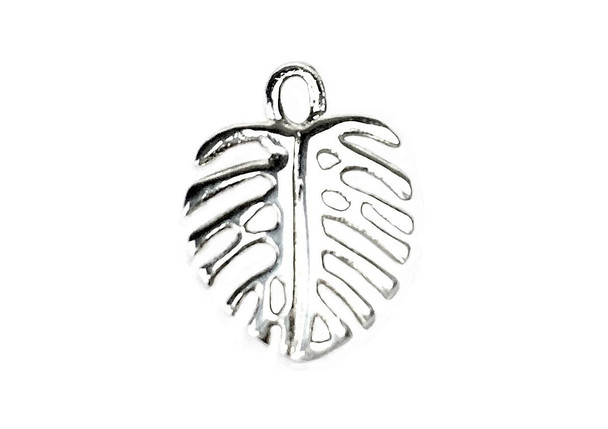 Monstera Leaf - Sterling Silver