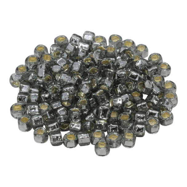 Size 3 Toho Seed Beads -- 21A Black Diamond / Silver Lined