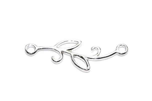 Leaf Connector - Sterling Silver
