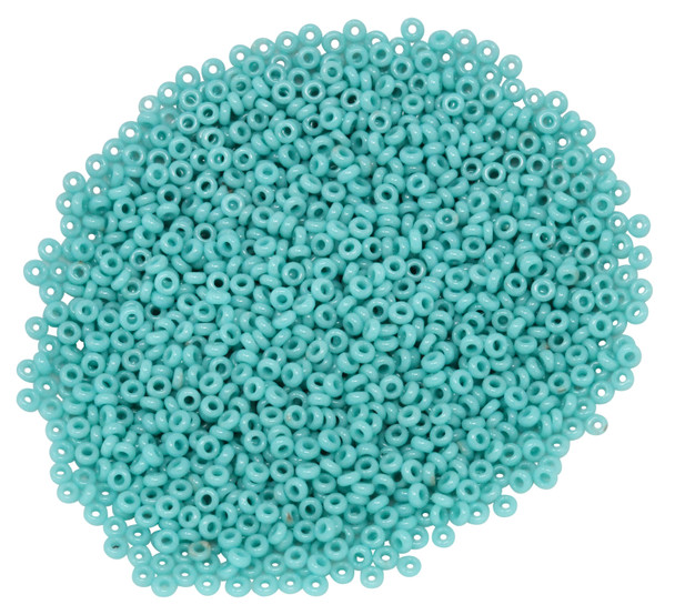 Size 11 Toho Demi Round Seed Beads -- Opaque Turquoise