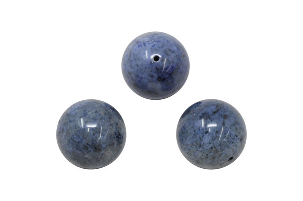 Dumortierite Polished 20mm Round Bead
