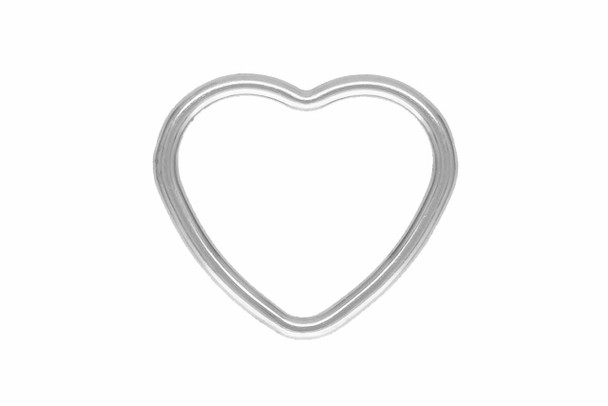 Mini Open Heart - Sterling Silver