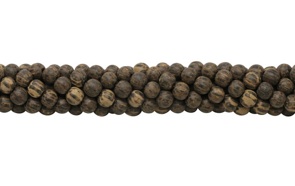 Dyed Patikan / Old Palmwood Wood Matte No Wax 8mm Round