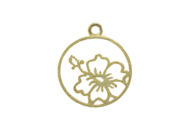 Framed Hibiscus Flower - Vermeille