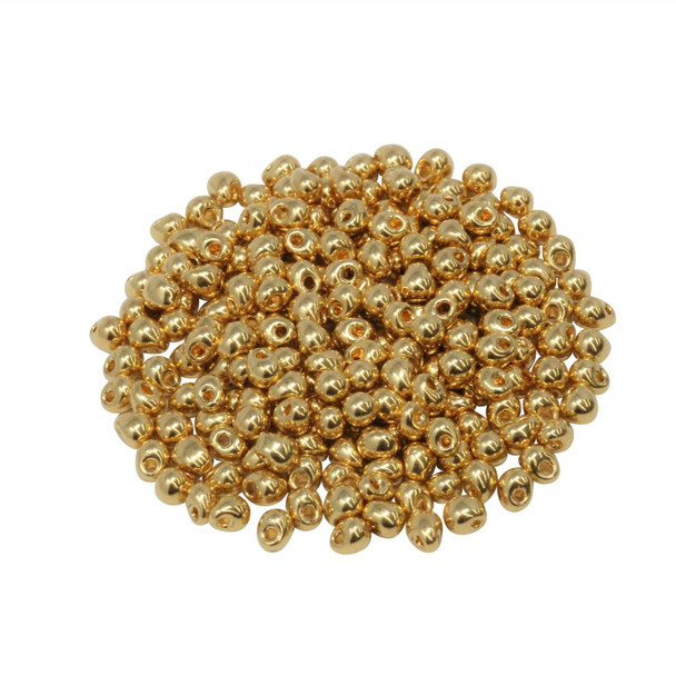 3.4mm Miyuki Drops -- 465 24K Gold Plated