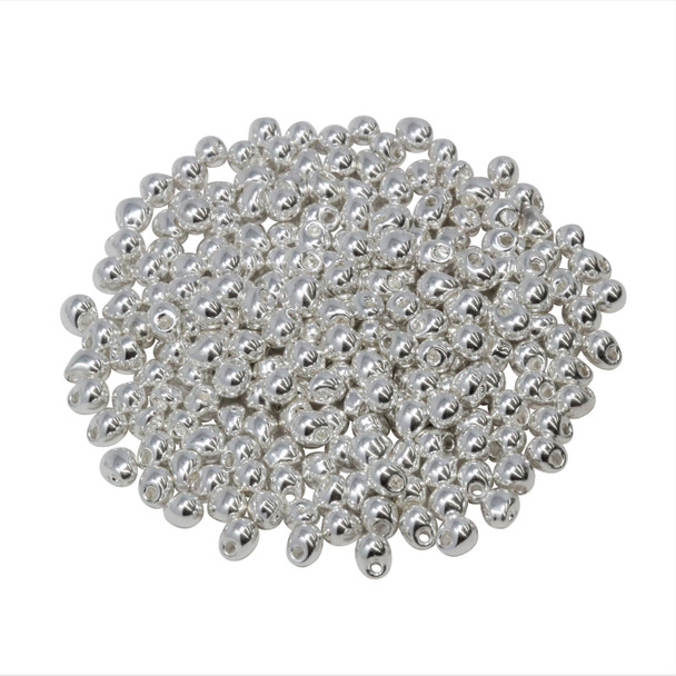 3.4mm Miyuki Drops -- 464E Silver Plated