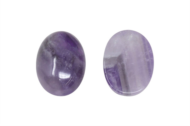 Sage Amethyst Polished 18x25mm Oval Cabochon