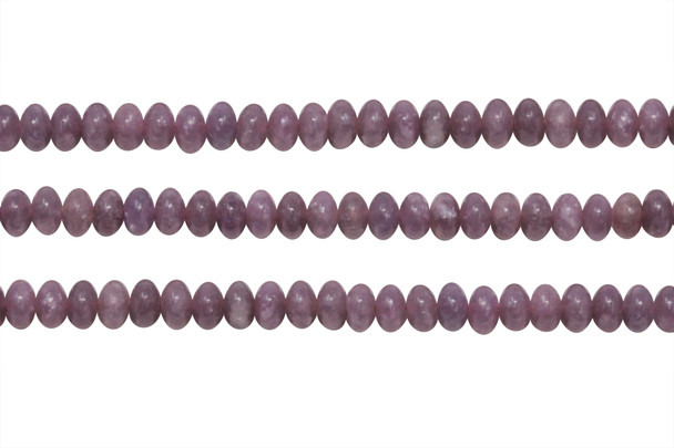 Lepidolite Polished 6mm Rondelle