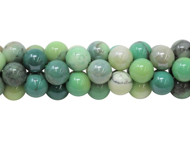 Green Opal Coated Polished 10mm Round