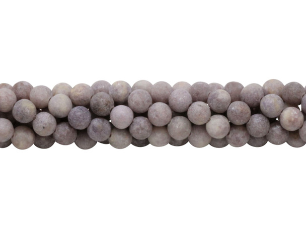 Lepidolite Matte 6mm Round