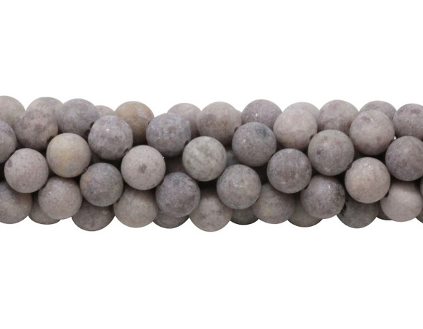 Lepidolite Matte 8mm Round