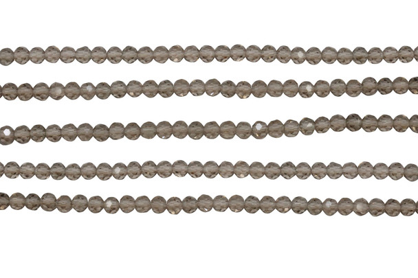 Glass Crystal Polished 3.5x4mm Faceted Rondelle - Champagne