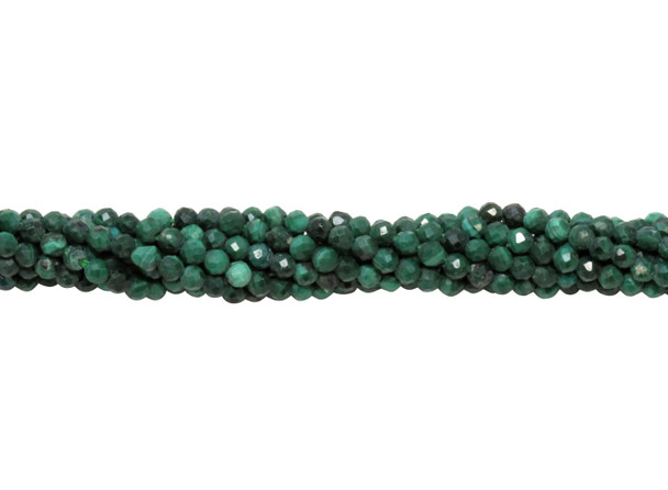 Malachite Polished 1.5mm Faceted Round