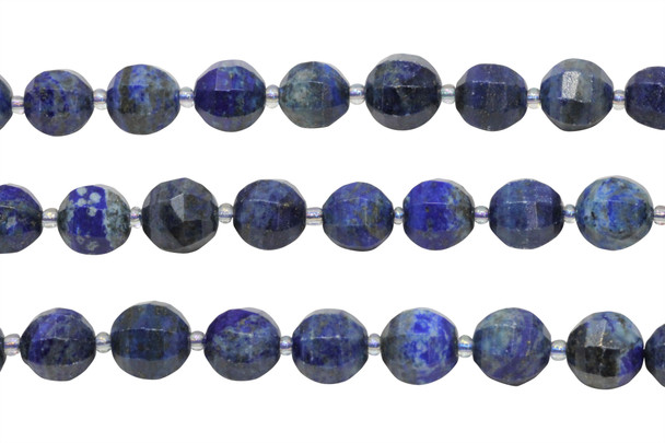 Lapis Polished 12mm Faceted Lantern