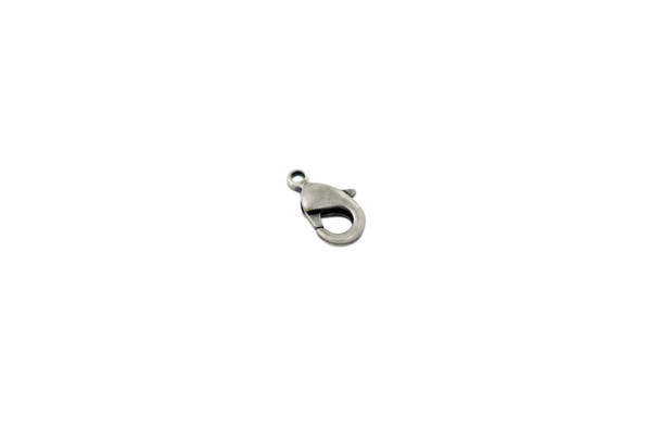 Antique Silver 12x7mm Lobster Claw Clasp