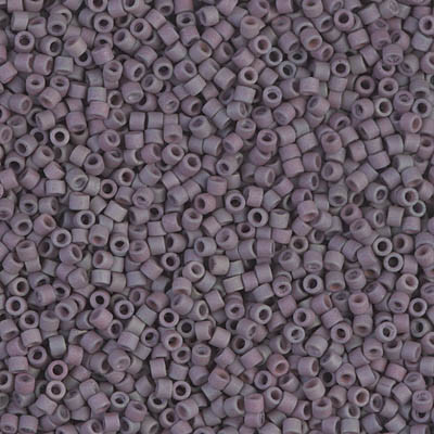 Delicas Size 11 Miyuki Seed Beads -- 1062 Matte Metallic Purple Sage AB