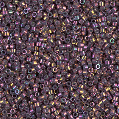 Delicas Size 11 Miyuki Seed Beads -- 1014 Metallic Thistle Luster