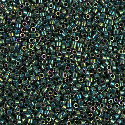Delicas Size 11 Miyuki Seed Beads -- 027 Metallic Teal Iris