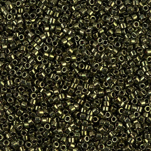 Delicas Size 11 Miyuki Seed Beads -- 011 Metallic Olive