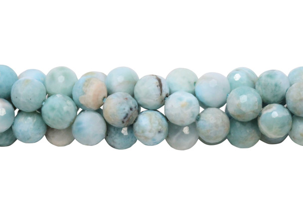 Larimar Polished 8.5mm Faceted Round