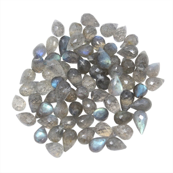 Labradorite Polished 5x8mm Faceted Drop