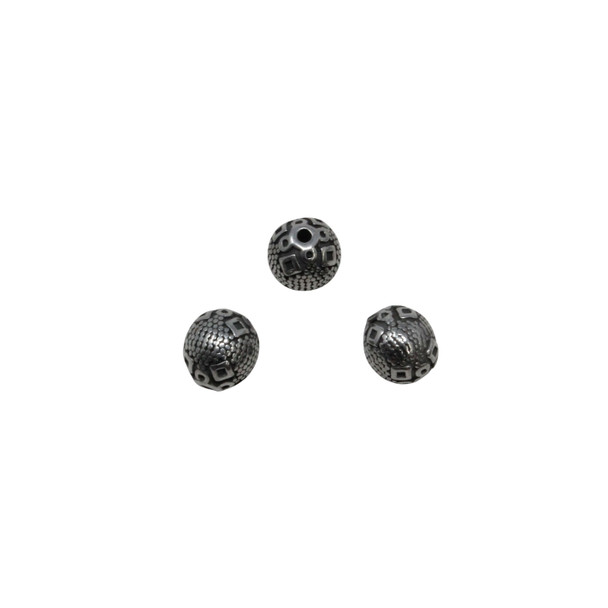 Stainless Steel 9x10mm Diamond Bead