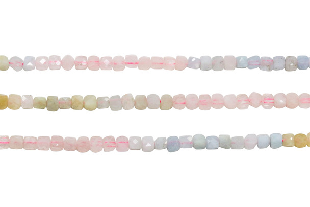 Beryl Polished 4mm Faceted Cube