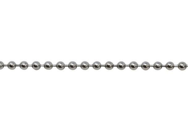 Stainless Steel 3mm Ball Chain - Sold By 6 Inches