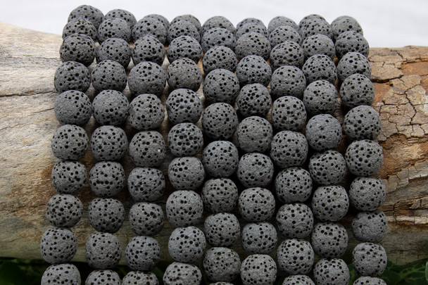 Bead World Exclusive Lava Rock Uncoated Natural 10mm Round