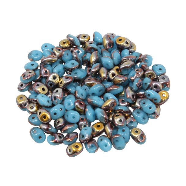 Matubo SuperDuo -- Blue Turquoise Apollo