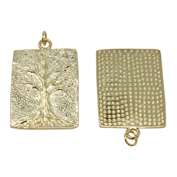 Gold Plated 21x27mm Tree of Life Charm